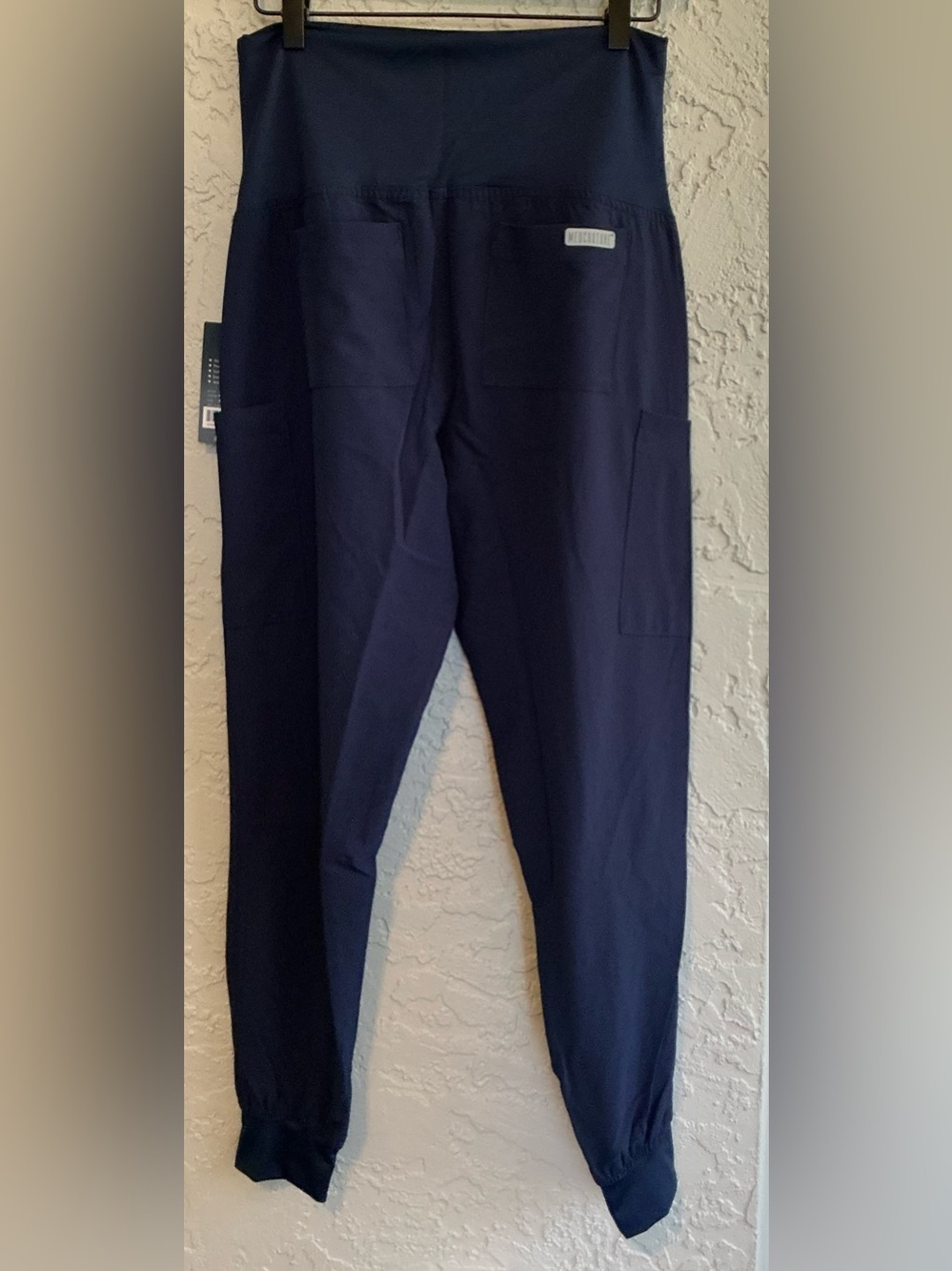 Med Couture Maternity Navy Blue Jogger Scrub Bottoms - Picture 7 of 10